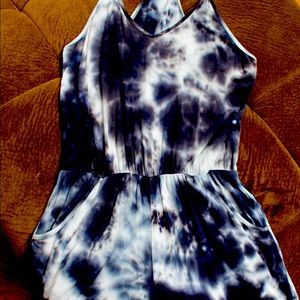 Large tie-dye romper